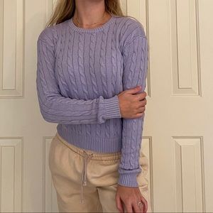 brandy melville cable knit sweater